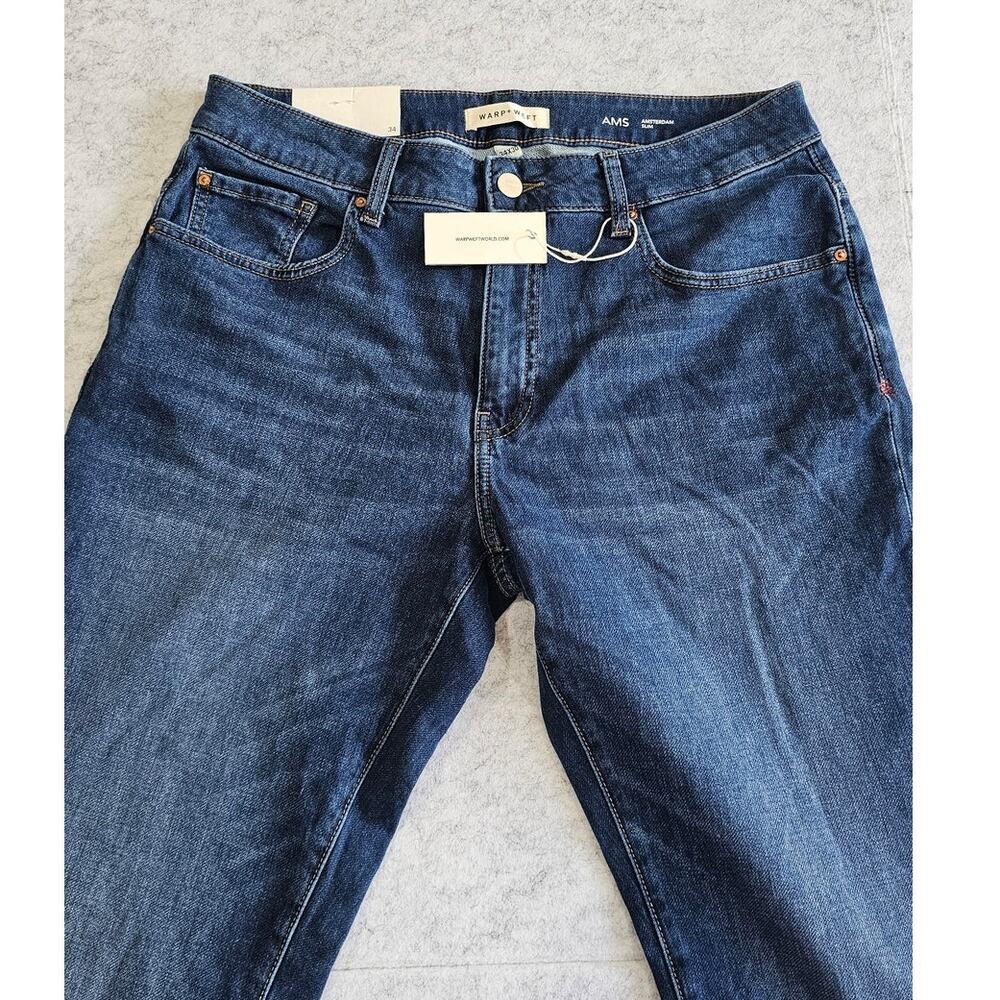 Warp + Weft Jeans AMS  Amsterdam Slim, Mid, Mens Sz 34x30, New with Tags